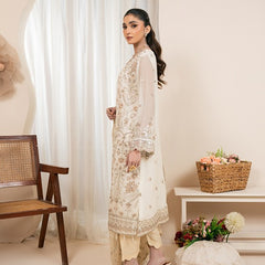 RUA 02 skin embroidered chiffon sleeves with floral and organza detailing